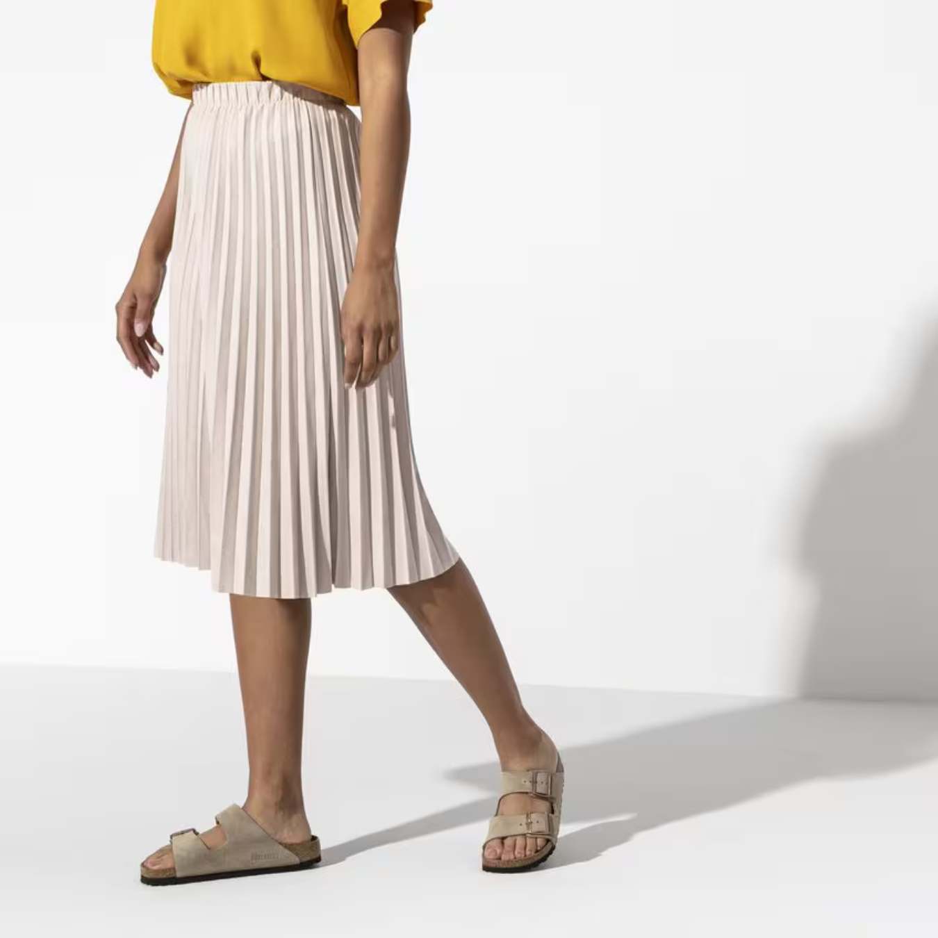 Arizona | Taupe Suède – Casual Sandalen met Zachte Anatomische Voetbed