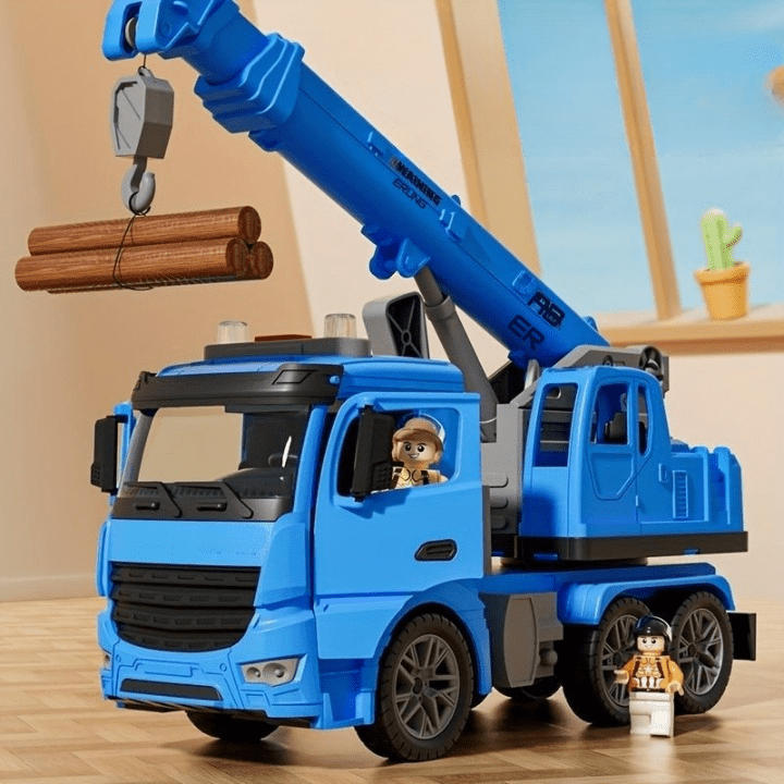 BUILDPLAY – Kraanwagen Speelgoed met Licht & Geluid voor Creatief Bouwplezier