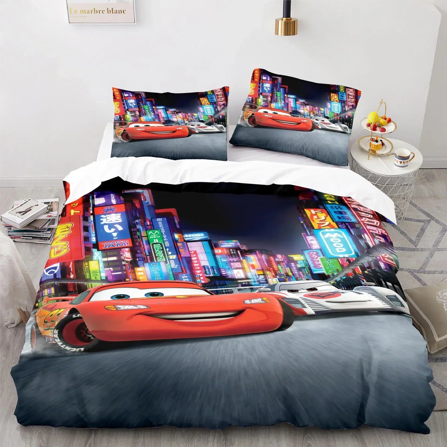 Cars Lightning McQueen Beddengoed Set – Leuk en Comfortabel Set voor Kinderen