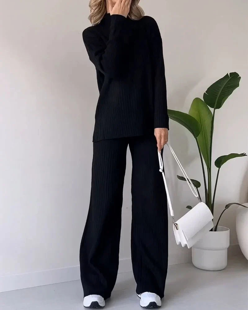 Chic Split Casual Twee-delige Set