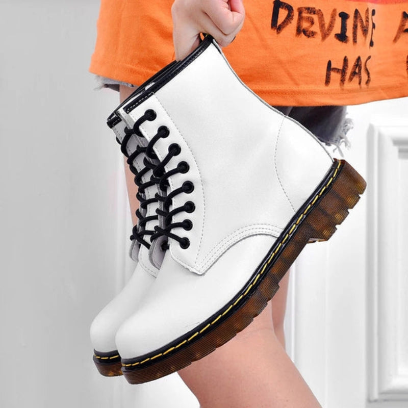 Dames Veter Enkellaarsjes met Antislip Zool