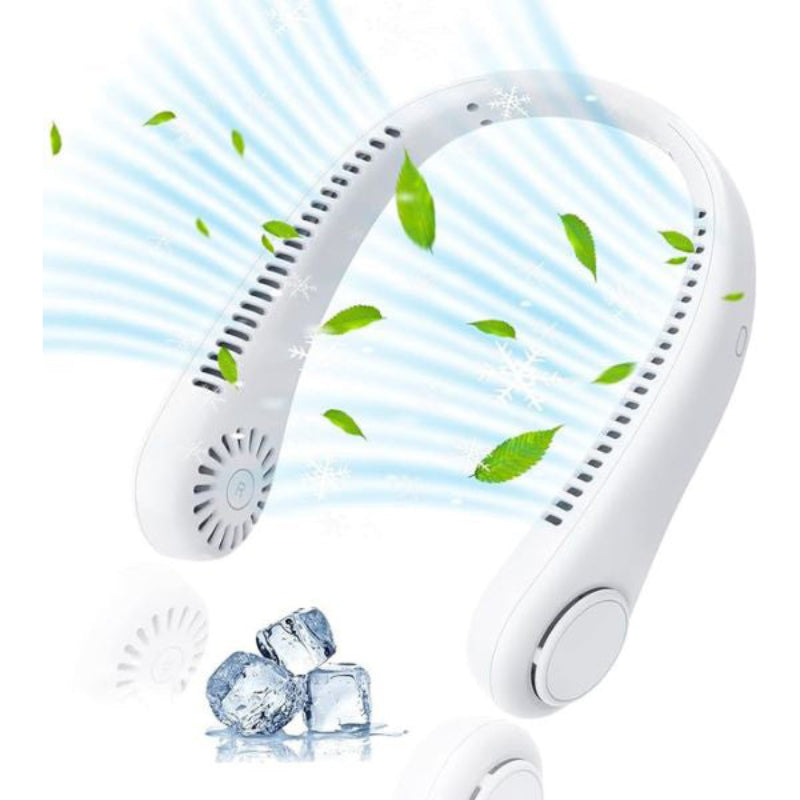 Draagbare Bladeloze Nekventilator - 360° Koeling voor Iedereen