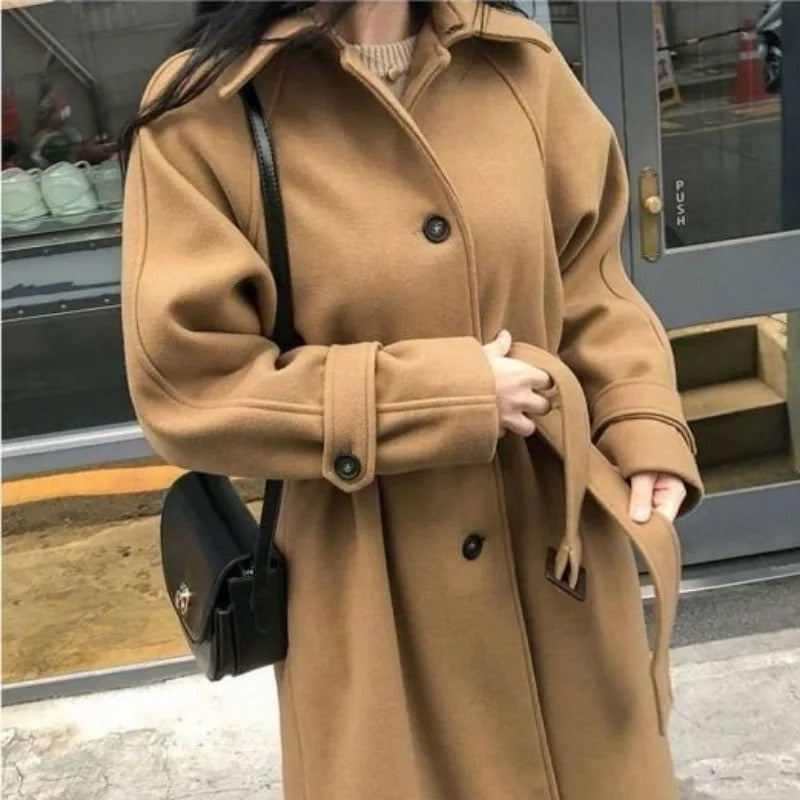 Elegante Lange Winterjas voor Vrouwen