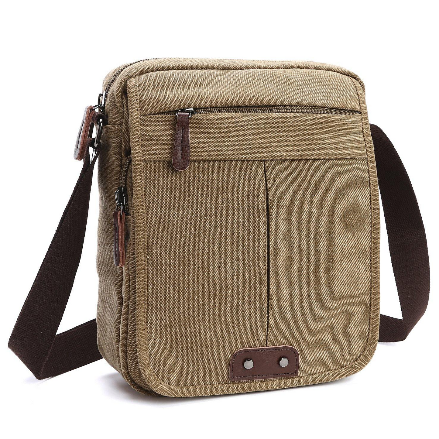 Eloy | Unisex Kleine Schoudertas met Ritszakken