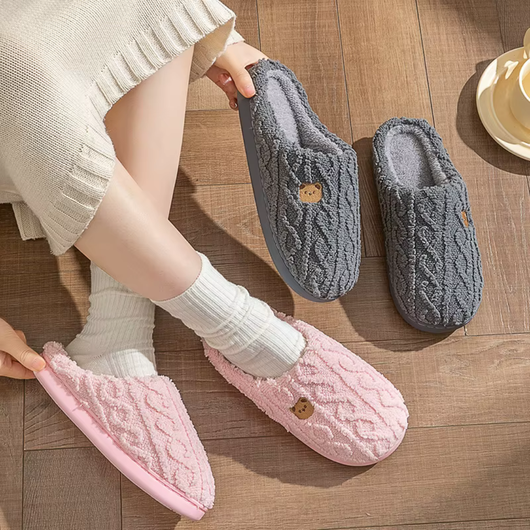 Emeja | Dames Gezellige Teddybeer Slippers