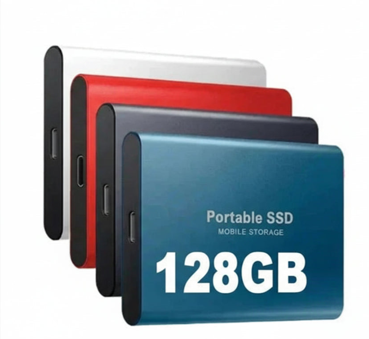 Emeja | Externe Draagbare SSD 128GB – Hoge Overdrachtsnelheid, USB-C