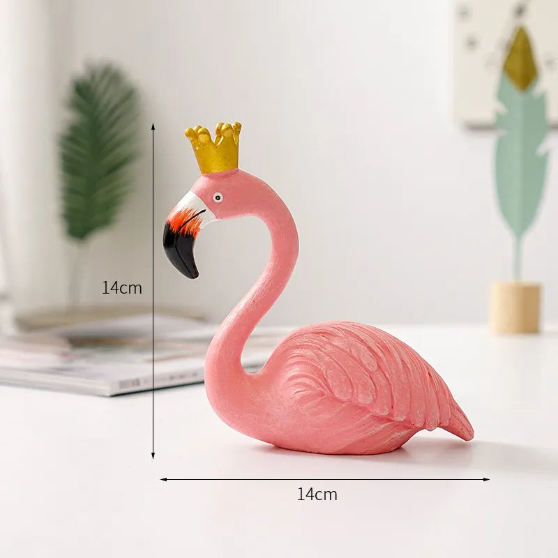 Emeja | Flamingo Figuur Gemaakt van Hars Moderne Decoratie