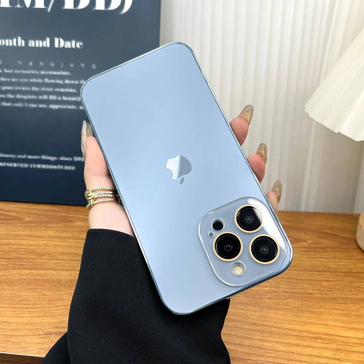 Emeja | Gegalvaniseerde Matte Acryl Tempered Glass iPhone Hoes