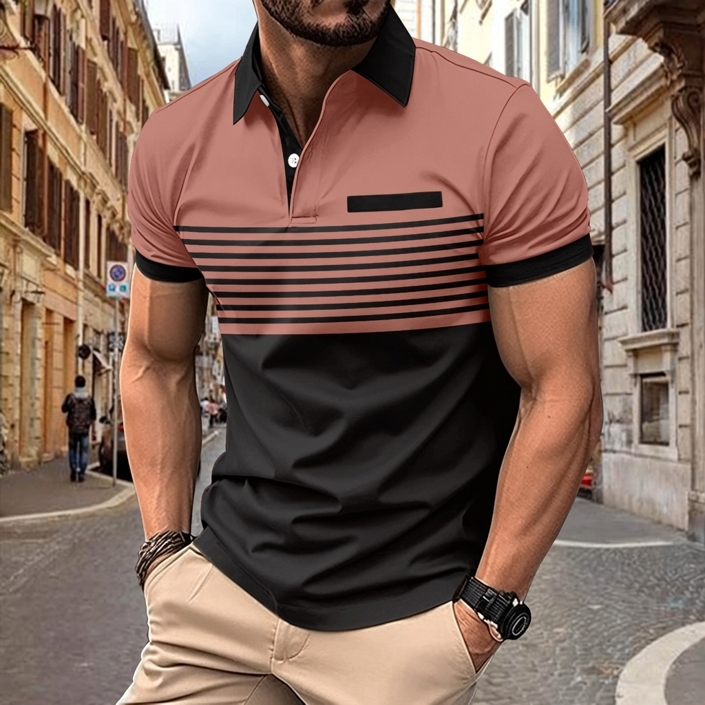 Emeja | Gestreepte Polo Shirt voor Mannen