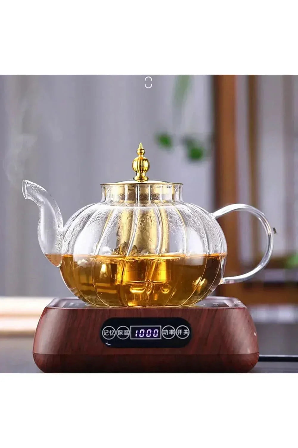 Emeja | Glazen Theepot met Infuser en Deksel voor Losse Thee