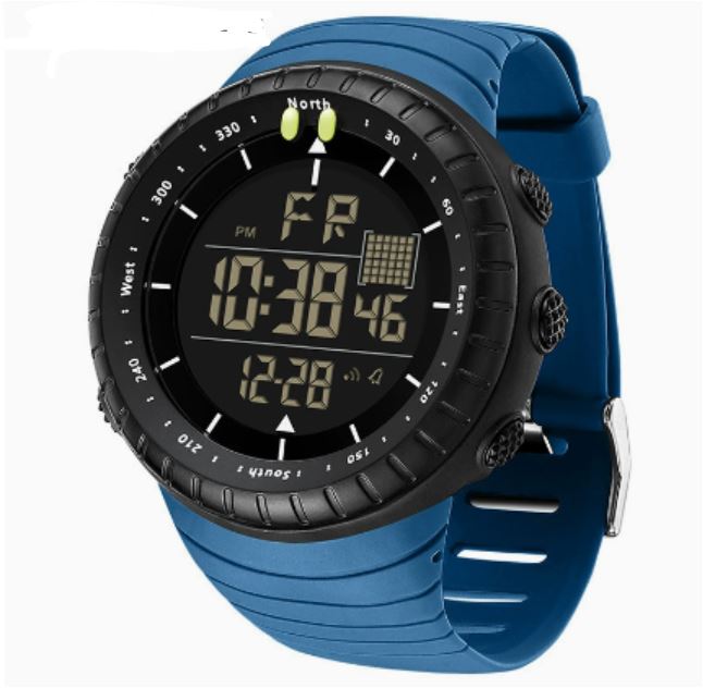 Emeja | Henry Waterdichte Digitale Sporthorloge voor Mannen – Schokbestendig, Tactisch & LED Verlichte Buitenhorloge