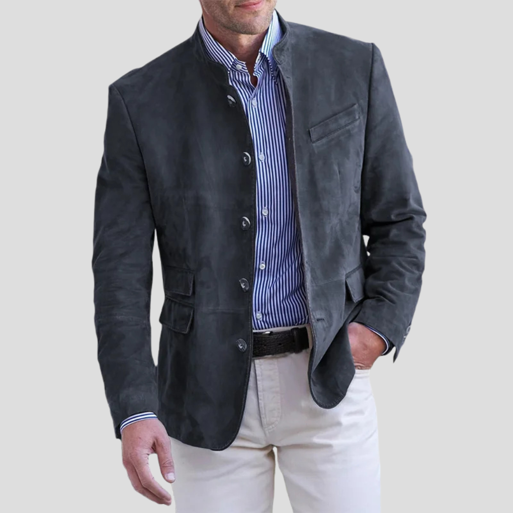 Emeja | Heren Blazer met Mandarin Kraag