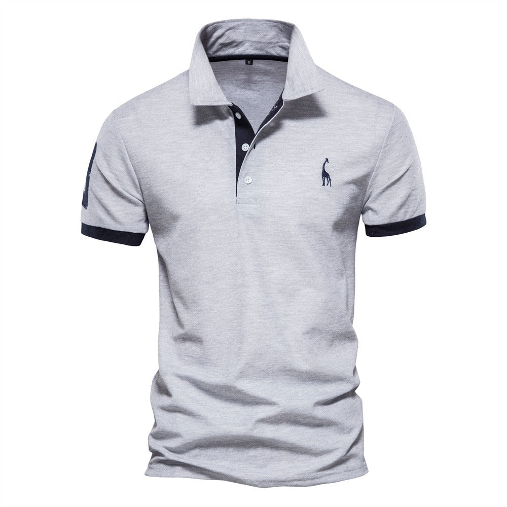 Emeja | Heren Polo Shirt met Korte Mouwen en Contrastafwerking
