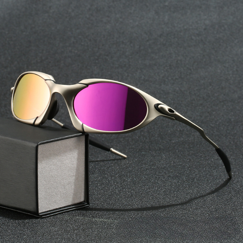 Emeja | Heren Sport Polaroid Zonnebril – UV Bescherming met Lichtgewicht Metaal Frame