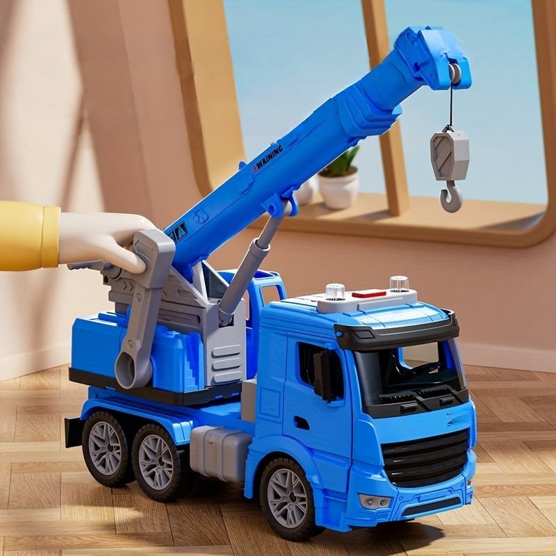 Emeja | Interactieve Vrachtwagen met Kraan voor Kinderen met Lichten en Geluiden - Veilige Speelgoed