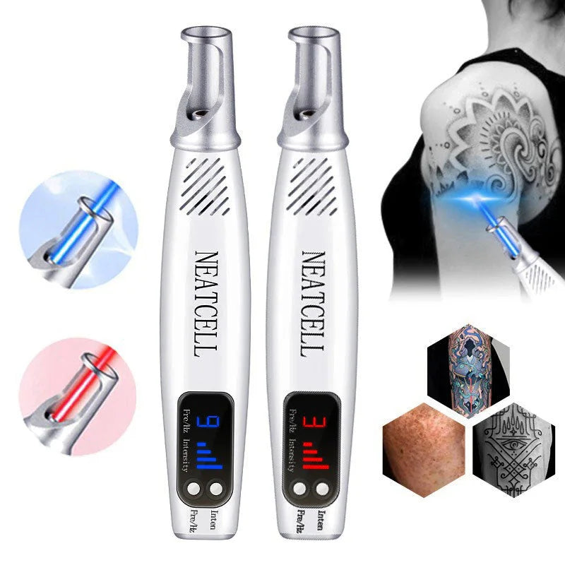 Emeja | Laser Verwijder Pen | Laser Tattoo Verwijdering Rood & Blauw