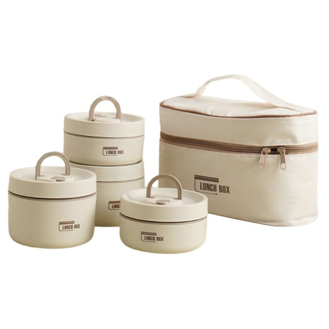 Emeja | ThermoBox Multi-Laags Geïsoleerde Lunchbox met GRATIS Draagtas
