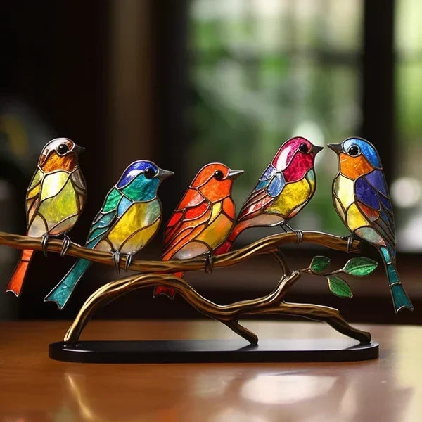 Emeja | VitraGlow Handgemaakte Gekleurde Tafeldecoratie | Artistiek Luxe Ornament