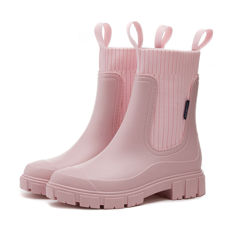 Emeja | Waterdichte Rubberlaarzen voor Vrouwen | Hoogteverhogende Platform & Slipvaste PVC