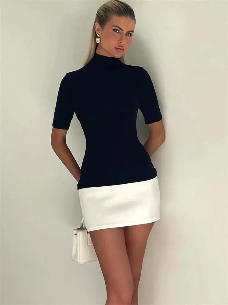 Herfst - Moeiteloos Chique Aansluitend Mini-jurk voor Dames