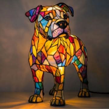 Lunaro - Artistieke LED Nachtlamp met Hondenrassen voor Binnenhuisdecoratie