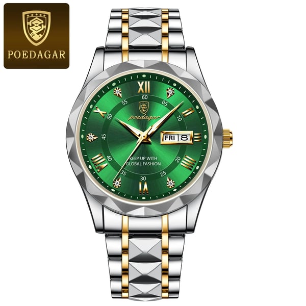Luxe Waterdichte Herenhorloge van Premium Merk met Luminous Functie