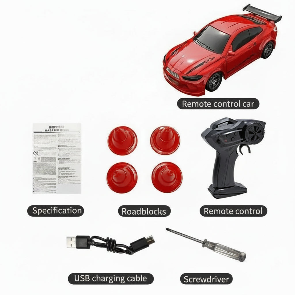 MICRODRIFT – Compact 1:64 Afstandsbediening Driftauto voor Soepel Glijden