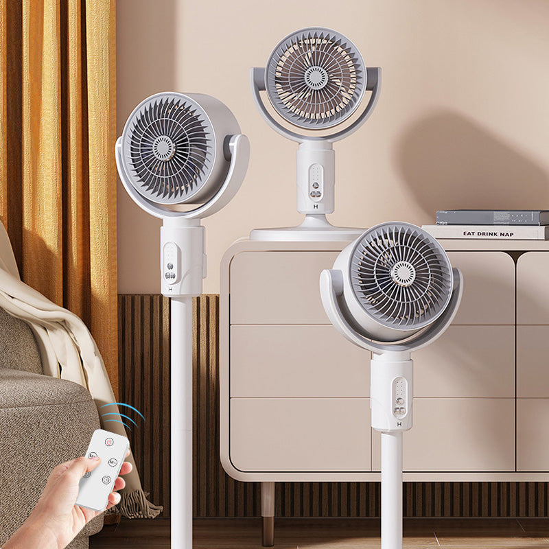 Motor Staande Ventilator, 20 dB Zeer Stille Ventilator, 30 m Gooi Afstand, 2465 m³/h Luchtvolume, Ventilator met Afstandsbediening & Koeling | Emeja
