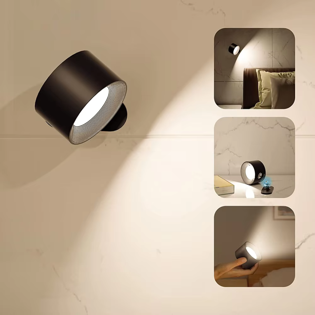 Noordse Licht – draadloze, oplaadbare en afstandsbediende wandlamp in Scandinavisch design