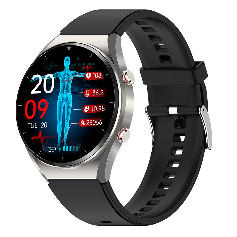 One-Click Bloedglucose | Bloedglucose Bloeddruk ECG | ECG HRV Hartslagmonitor Gezondheid Slimme Horloge