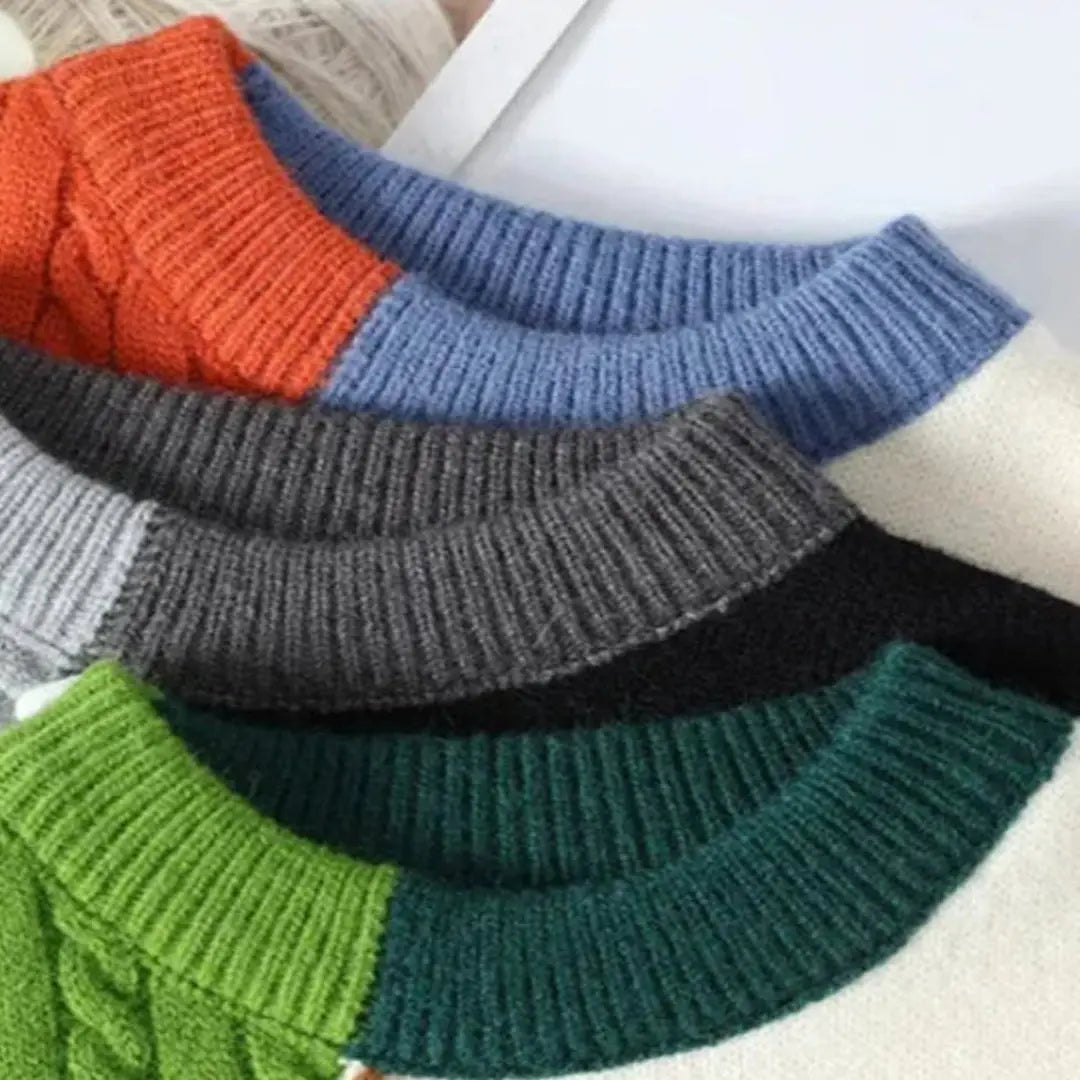 Patchwork trui