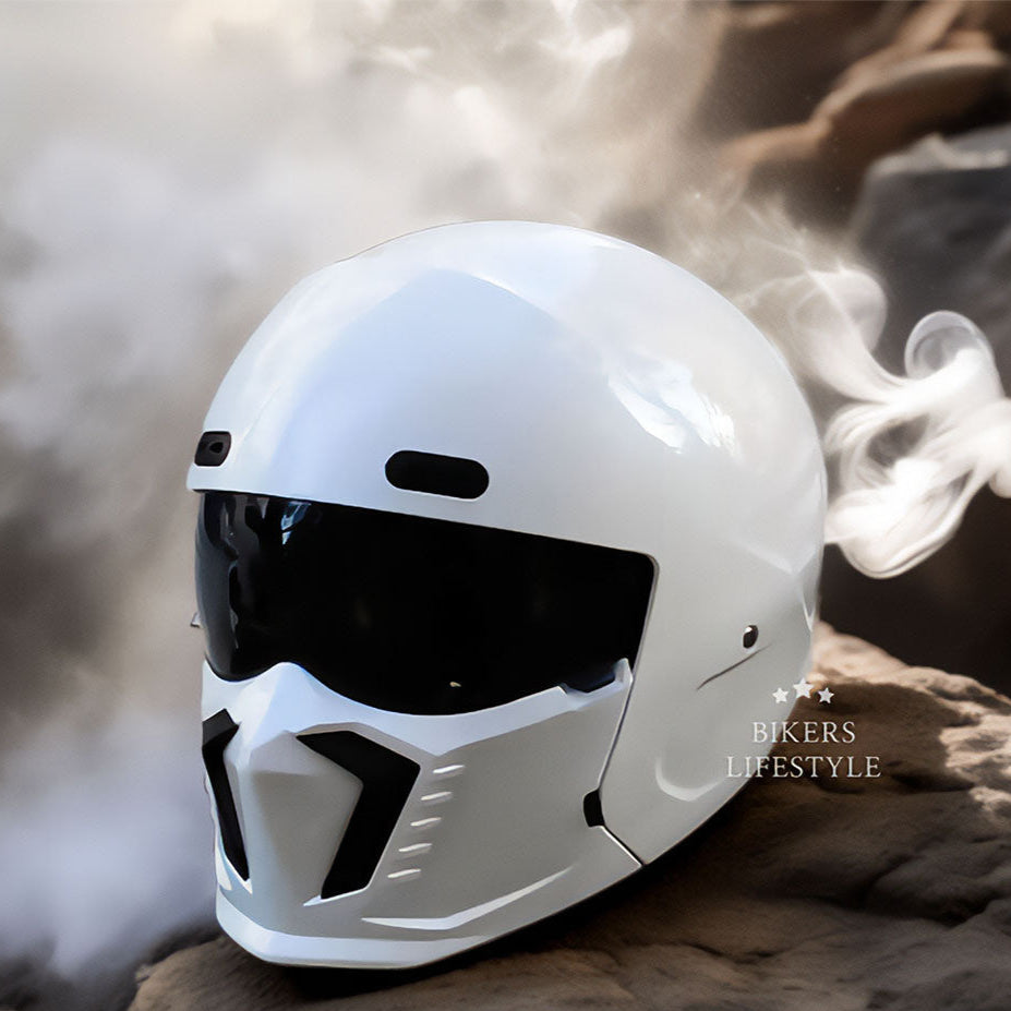Retro Klassieke Motorhelm DOT En ECE Goedgekeurd Tijdloos Uiterlijk