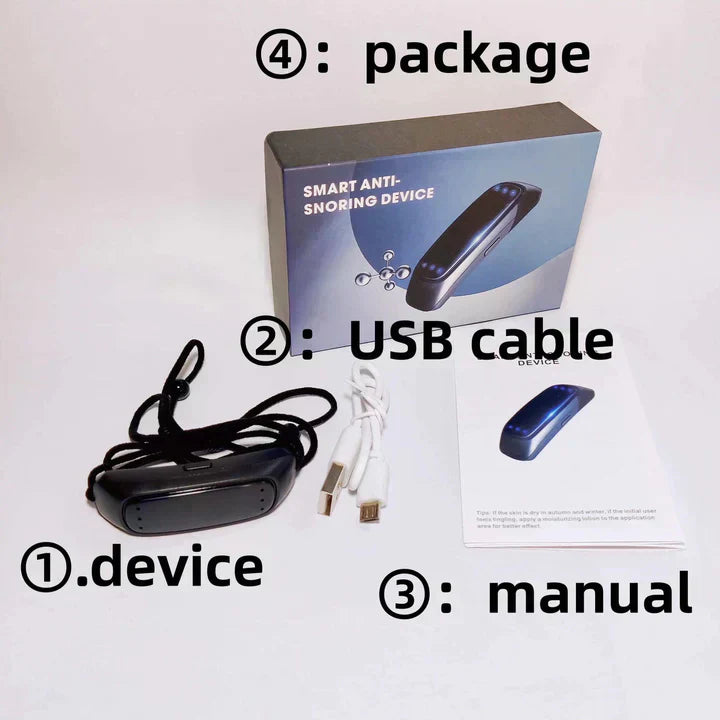 Slim Anti-Snurkapparaat EMS Puls Stop Snurken Draagbaar Comfortabel Slaap Goed Stop Snurken Gezondheidszorg Slaap Apneu Hulp USB