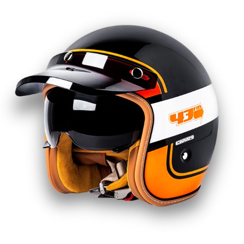 Tijdloze Motorhelm - DOT en ECE Goedgekeurd