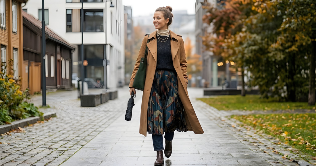 The Trench, The Knit og The Wardrobe: Een masterclass in Noordse laagjesstijl