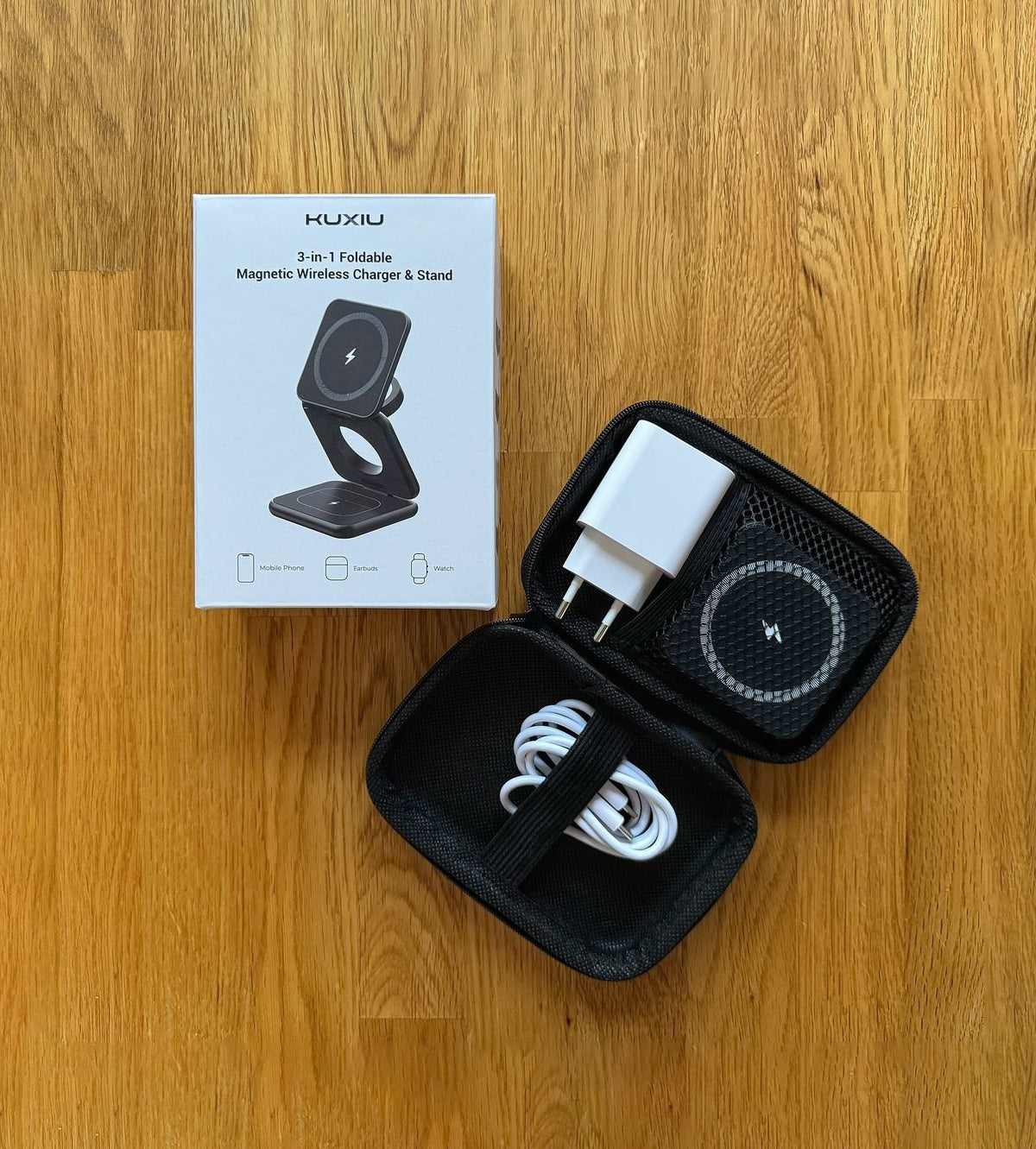 3-in-1 Draadloze Oplaadstand