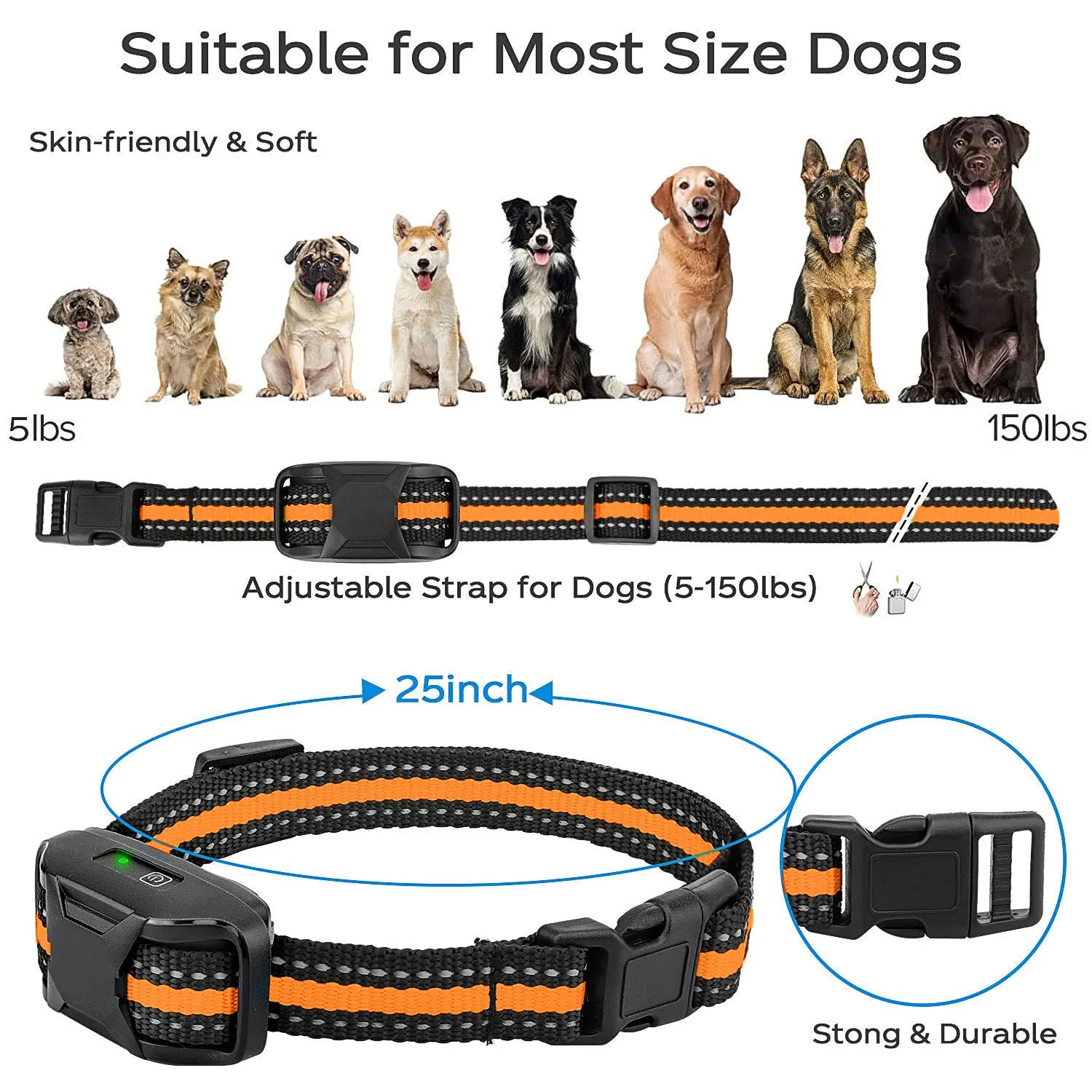 3300Ft Elektronische Honden Trainingshalsband