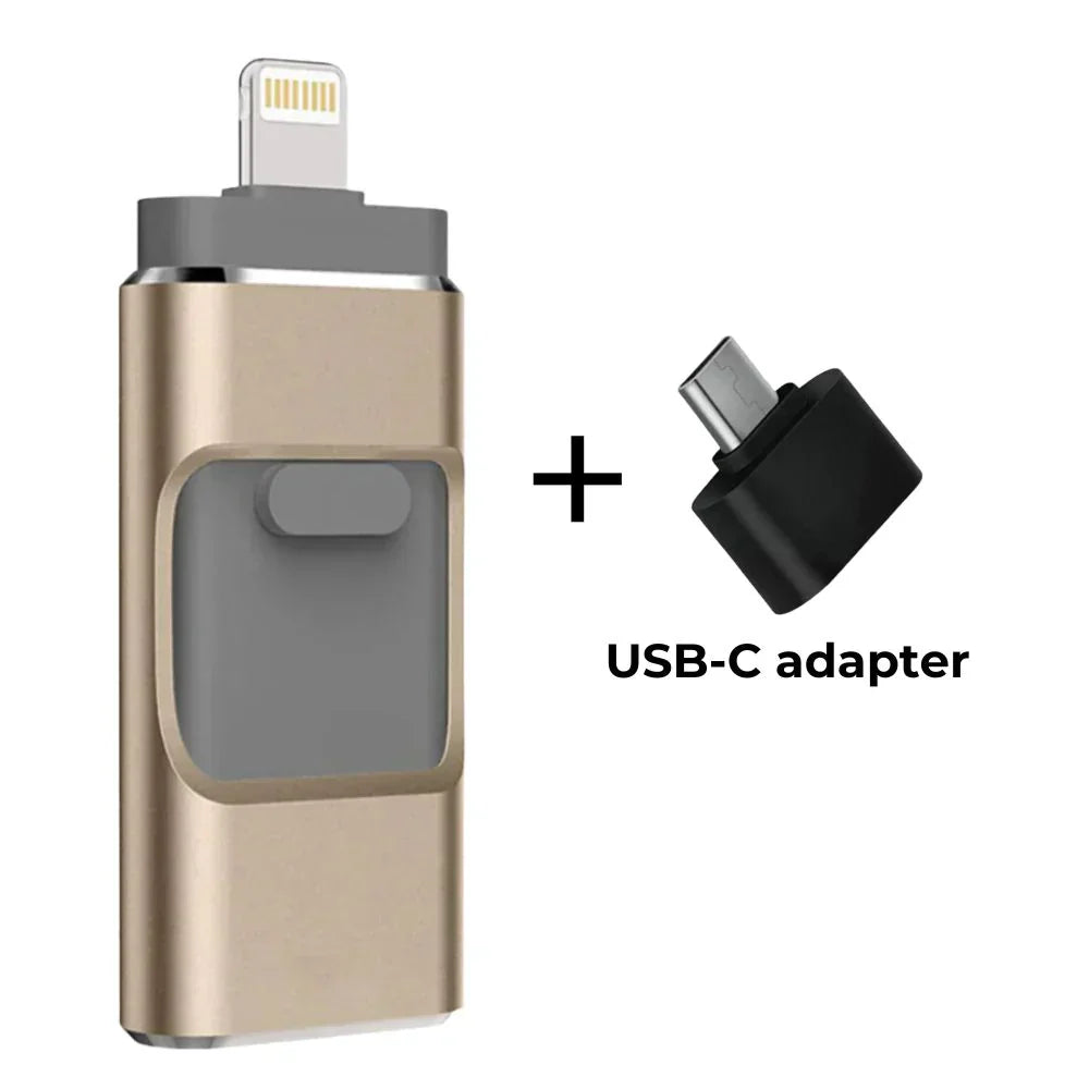 4-in-1 USB Flash Drive - Razendsnelle Bestandsoverdracht
