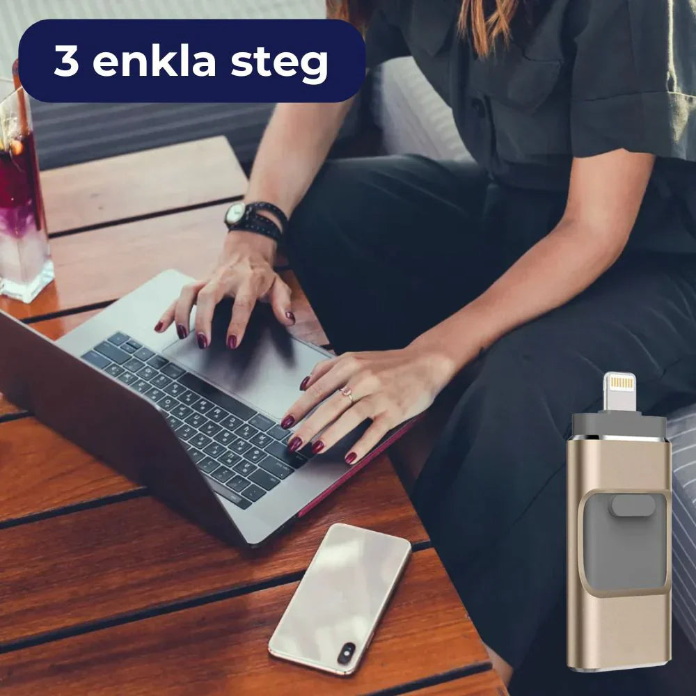 4-in-1 USB Flash Drive - Razendsnelle Bestandsoverdracht