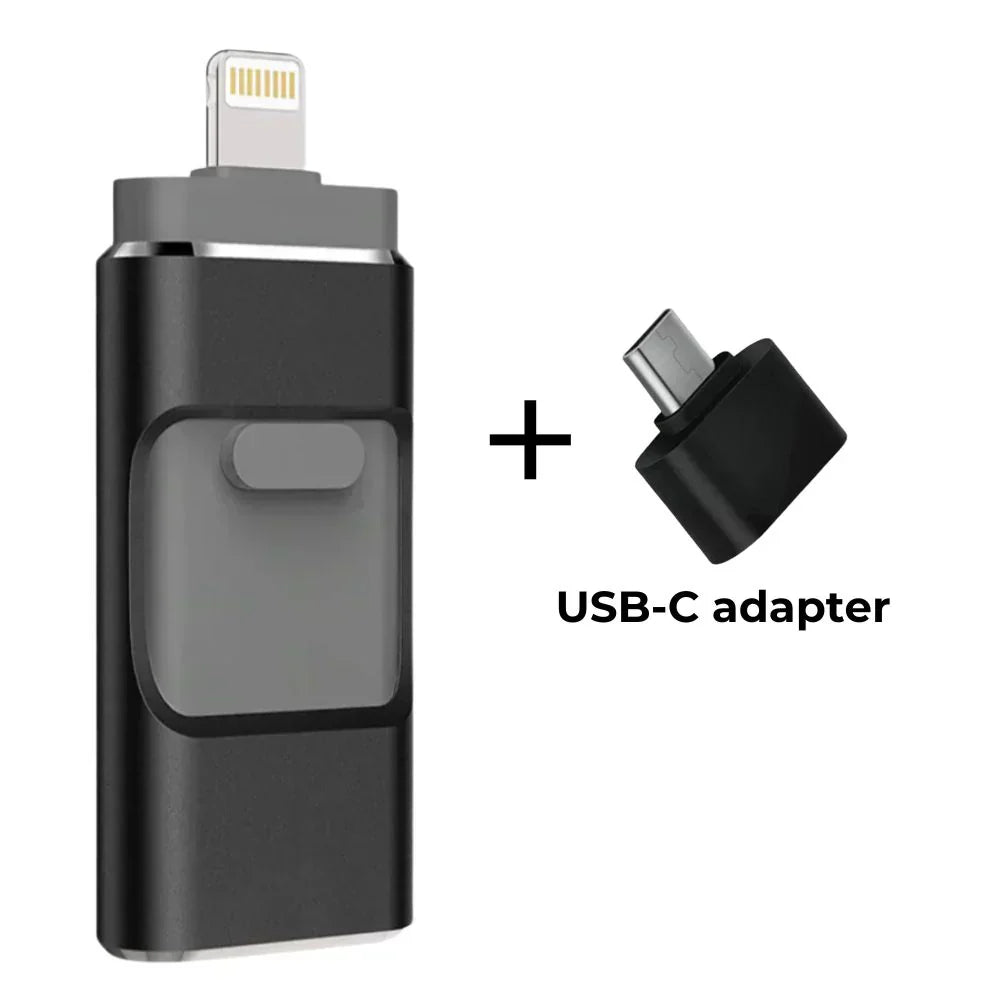 4-in-1 USB Flash Drive - Razendsnelle Bestandsoverdracht