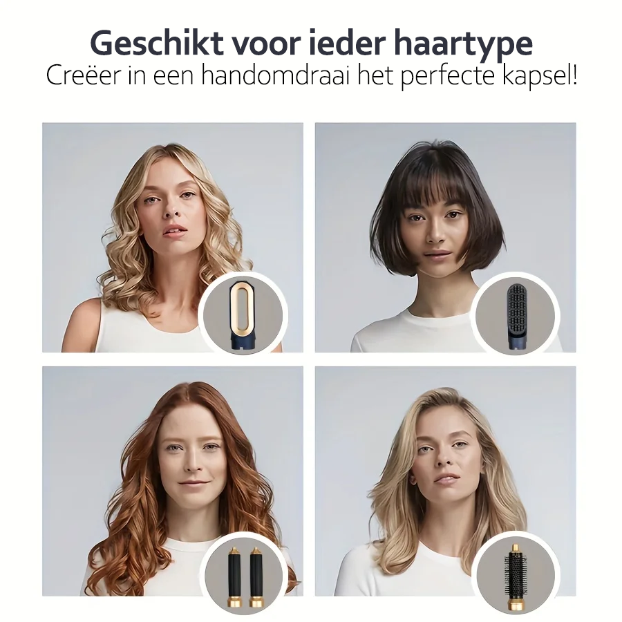5-in-1 Haarstyler met Ionische Technologie - AuraStyle