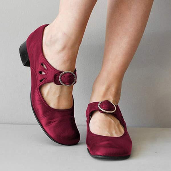 Anika - Vintage Orthopedische Ronde Teen Schoenen voor de Herfst