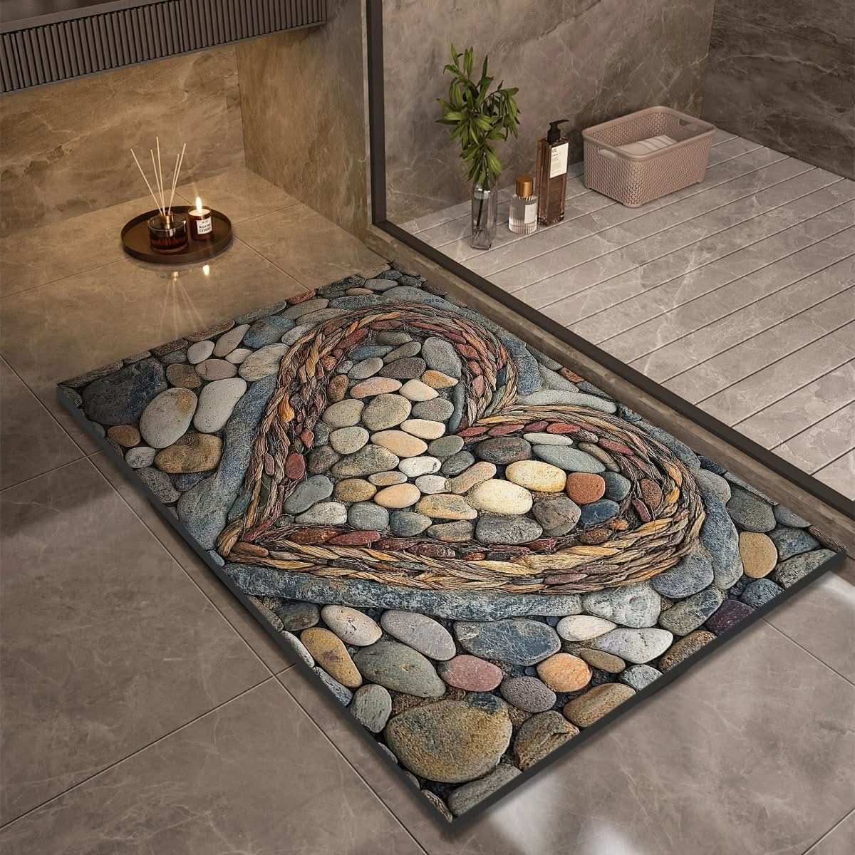 AQUASOFT BADMAT – Diatomiet Badmat voor Veiligheid & Comfort