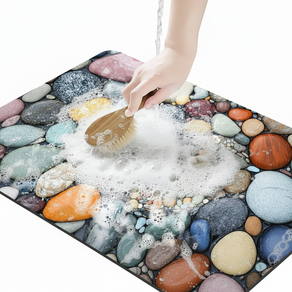 AQUASOFT BADMAT – Diatomiet Badmat voor Veiligheid & Comfort