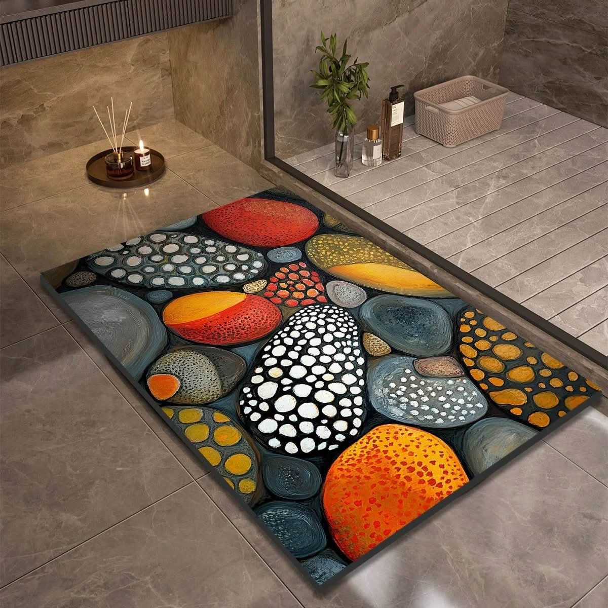 AQUASOFT BADMAT – Diatomiet Badmat voor Veiligheid & Comfort