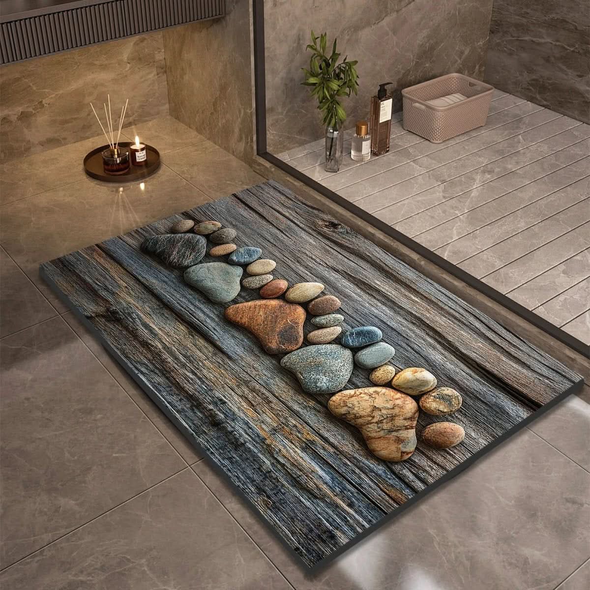 AQUASOFT BADMAT – Diatomiet Badmat voor Veiligheid & Comfort