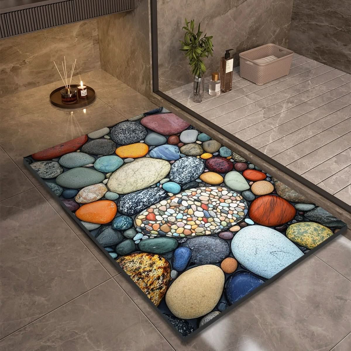 AQUASOFT BADMAT – Diatomiet Badmat voor Veiligheid & Comfort