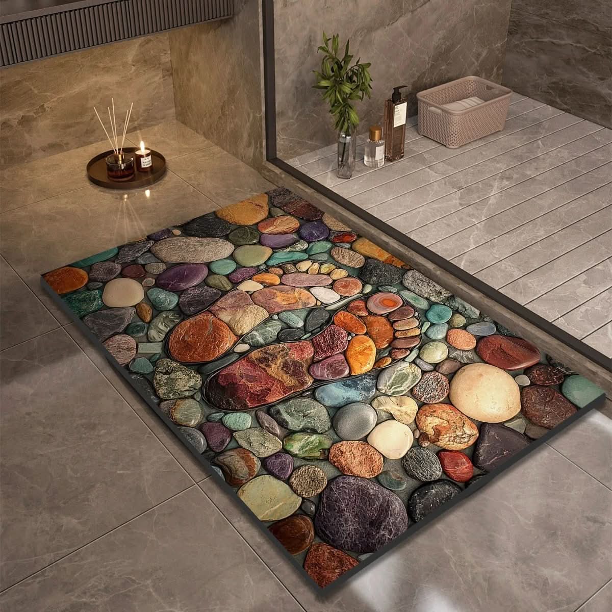 AQUASOFT BADMAT – Diatomiet Badmat voor Veiligheid & Comfort