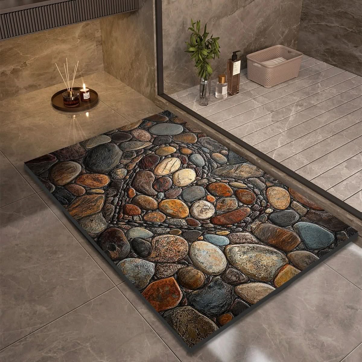 AQUASOFT BADMAT – Diatomiet Badmat voor Veiligheid & Comfort