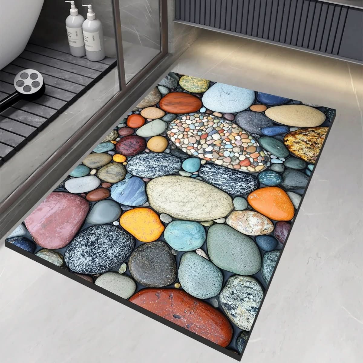 AQUASOFT BADMAT – Diatomiet Badmat voor Veiligheid & Comfort